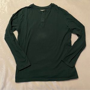 Kangol Forest Green Recycled Fibres Long Sleeve Top